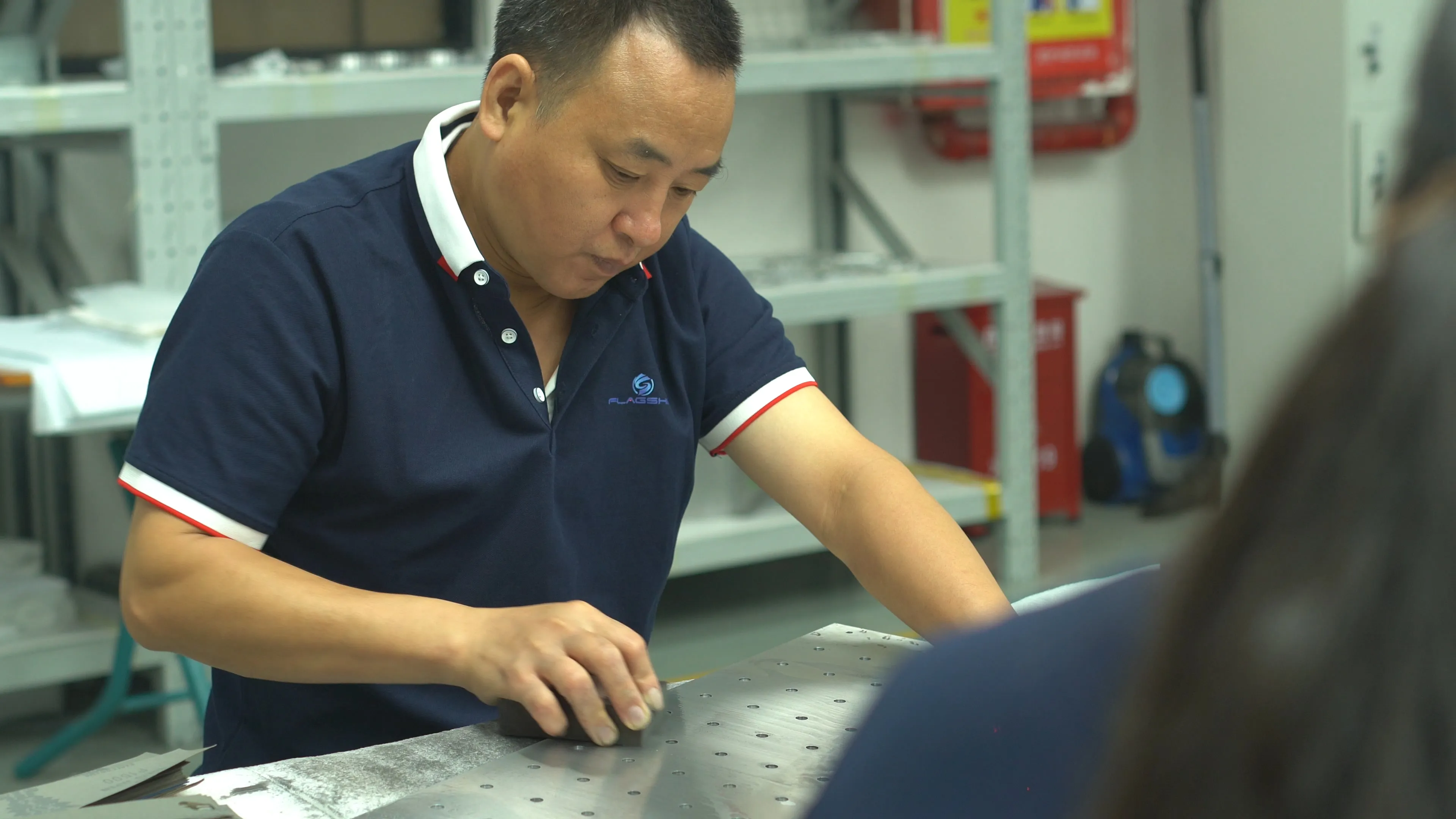 CNC Machining sanding-area