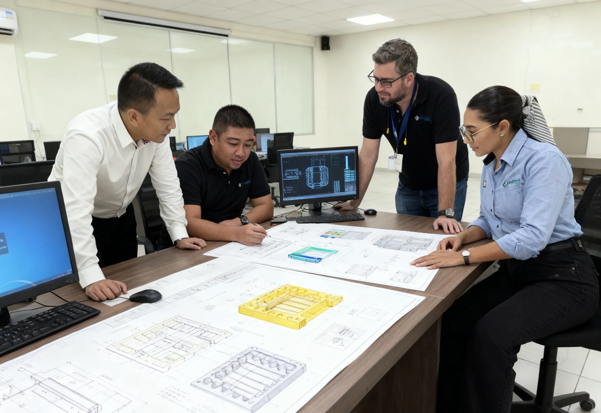 Our manufacturing facility with modern CNC machines and skilled technicians